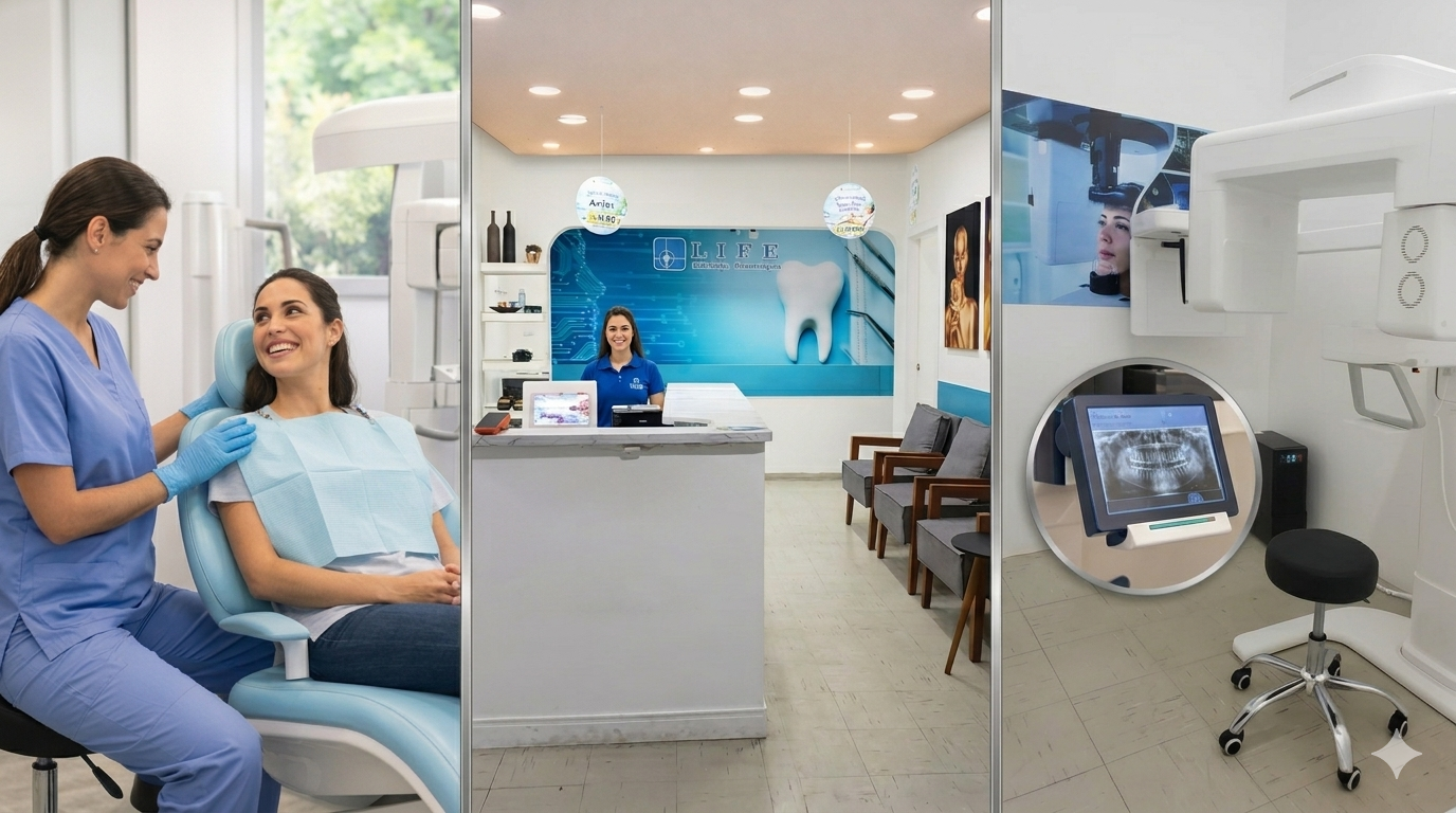 Recepção da Life Radiologia Odontológica
